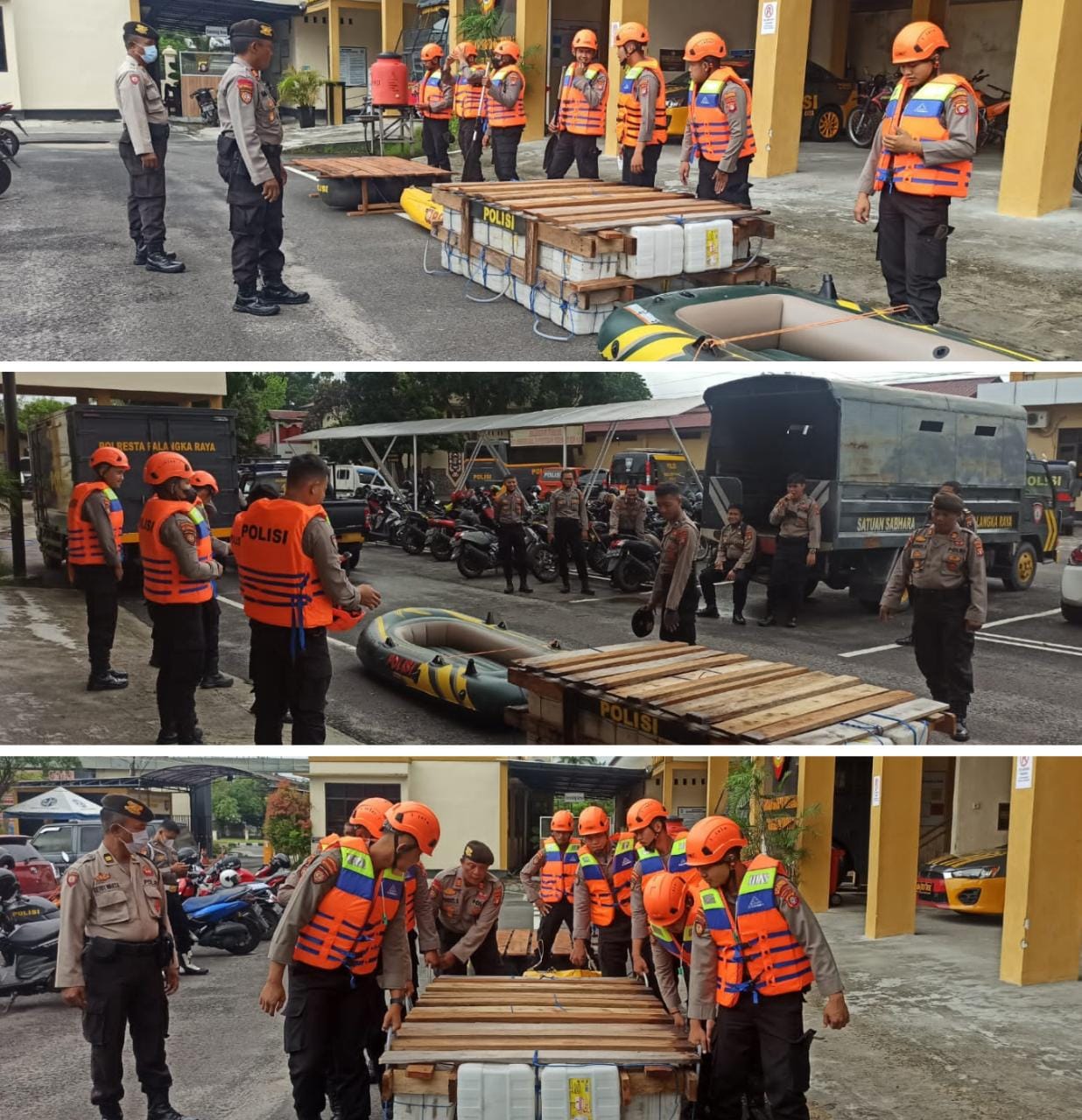 30 Personel Samapta Polresta Palangka Raya Siap Dikerahkan Saat Banjir
