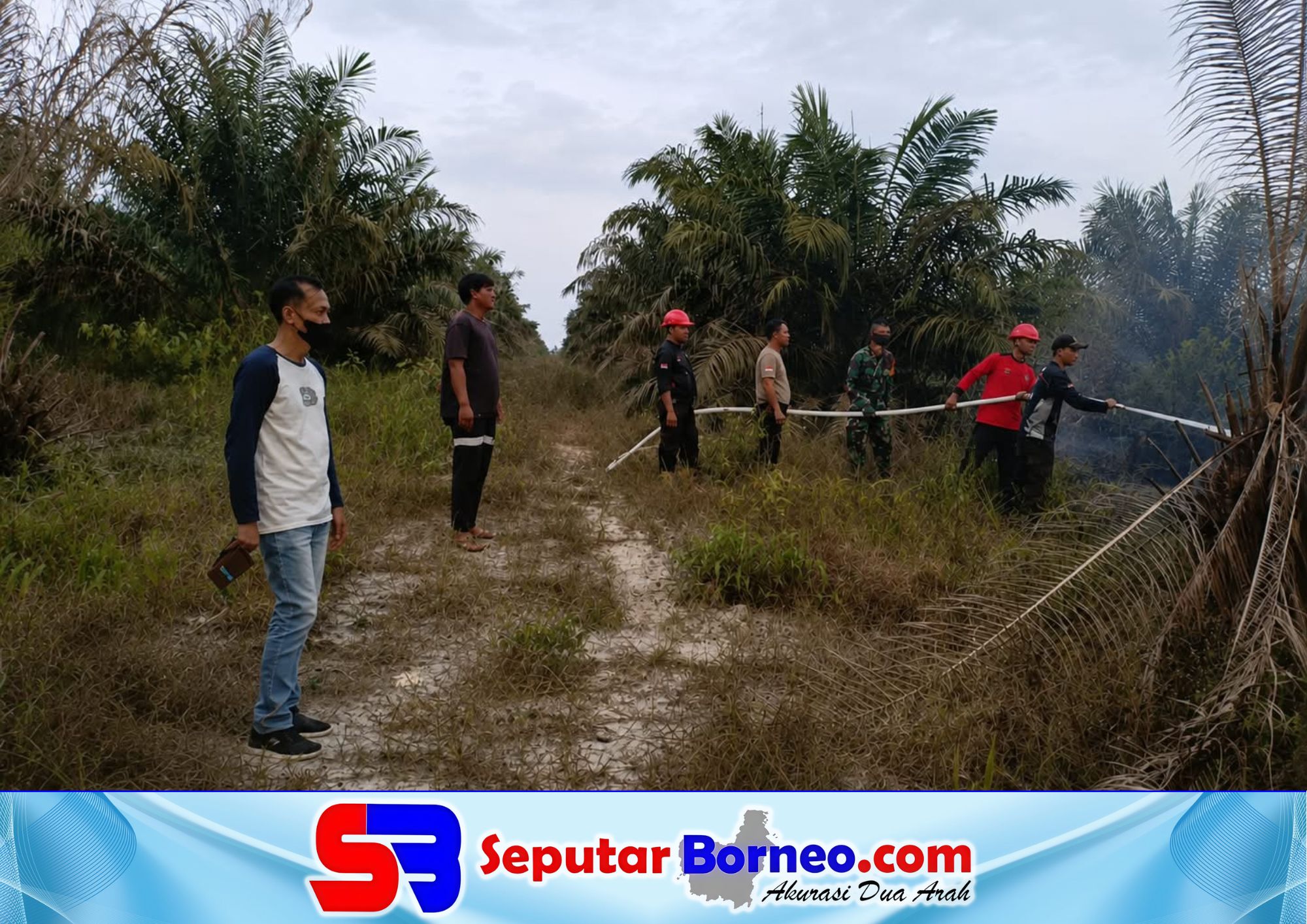 Karhutla di Pangkalan Banteng, PT GSPP Turun Bantu Warga Padamkan Api
