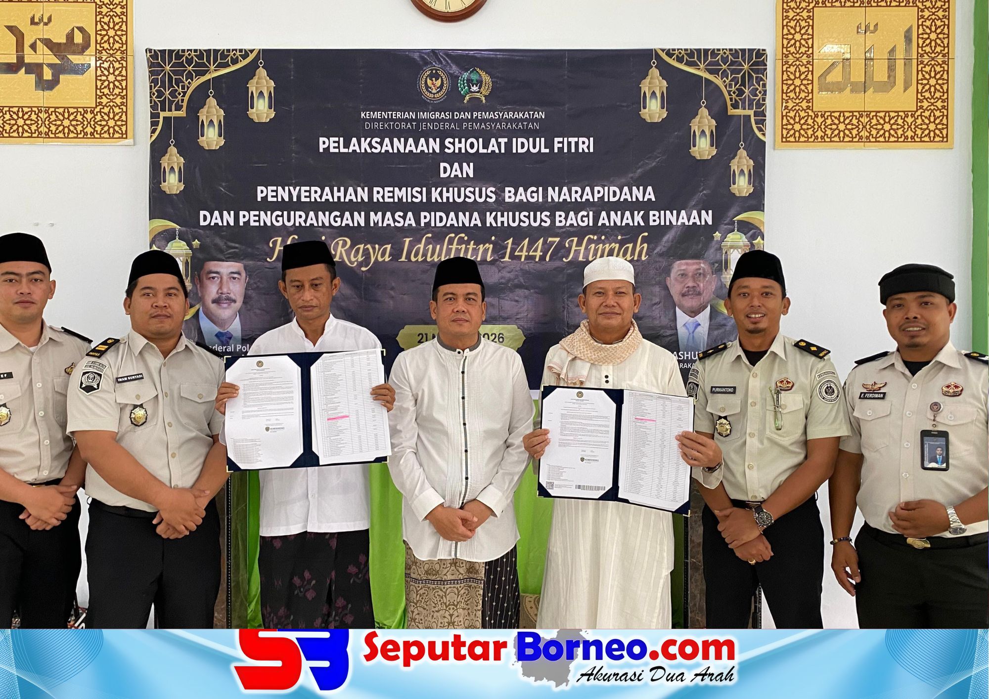 271 Warga Binaan Lapas Palangka Raya Dapat Remisi Khusus Idul Fitri 2026