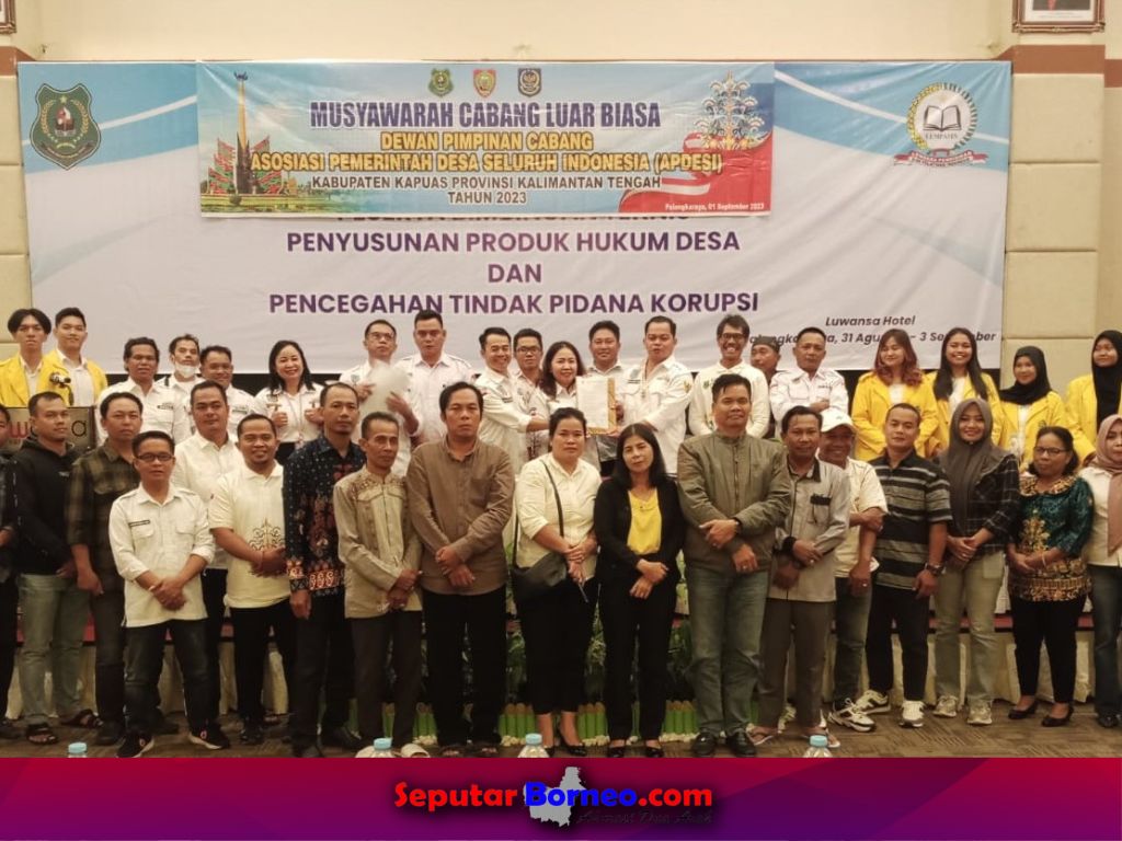 Kades Lawang Tamang Terpilih Aklamasi Ketua APDESI Kapuas