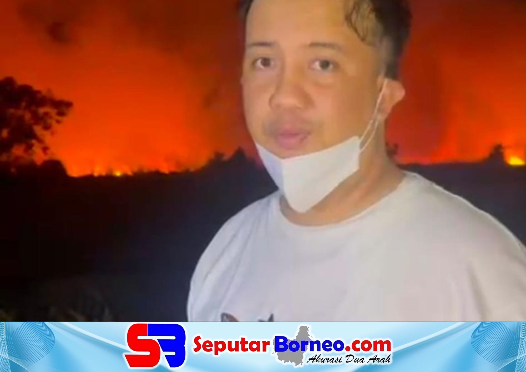 Puluhan Hektare Lahan Terbakar, Bupati Lamandau Pantau Langsung Karhutla di RT 9 Desa Kujan