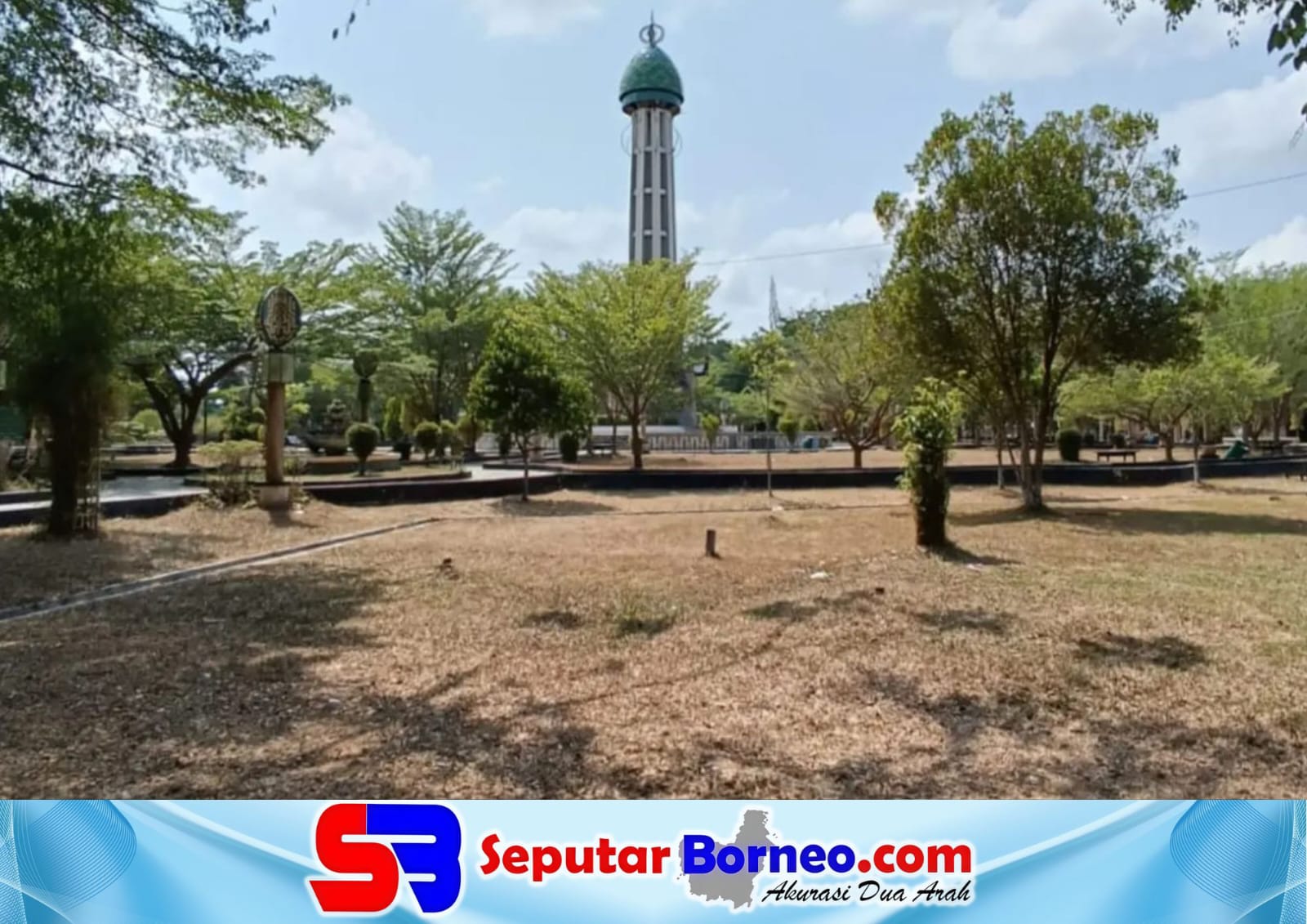 Taman Kota Sampit Tampak Gersang, Warga Soroti Kondisi yang Kurang Terawat