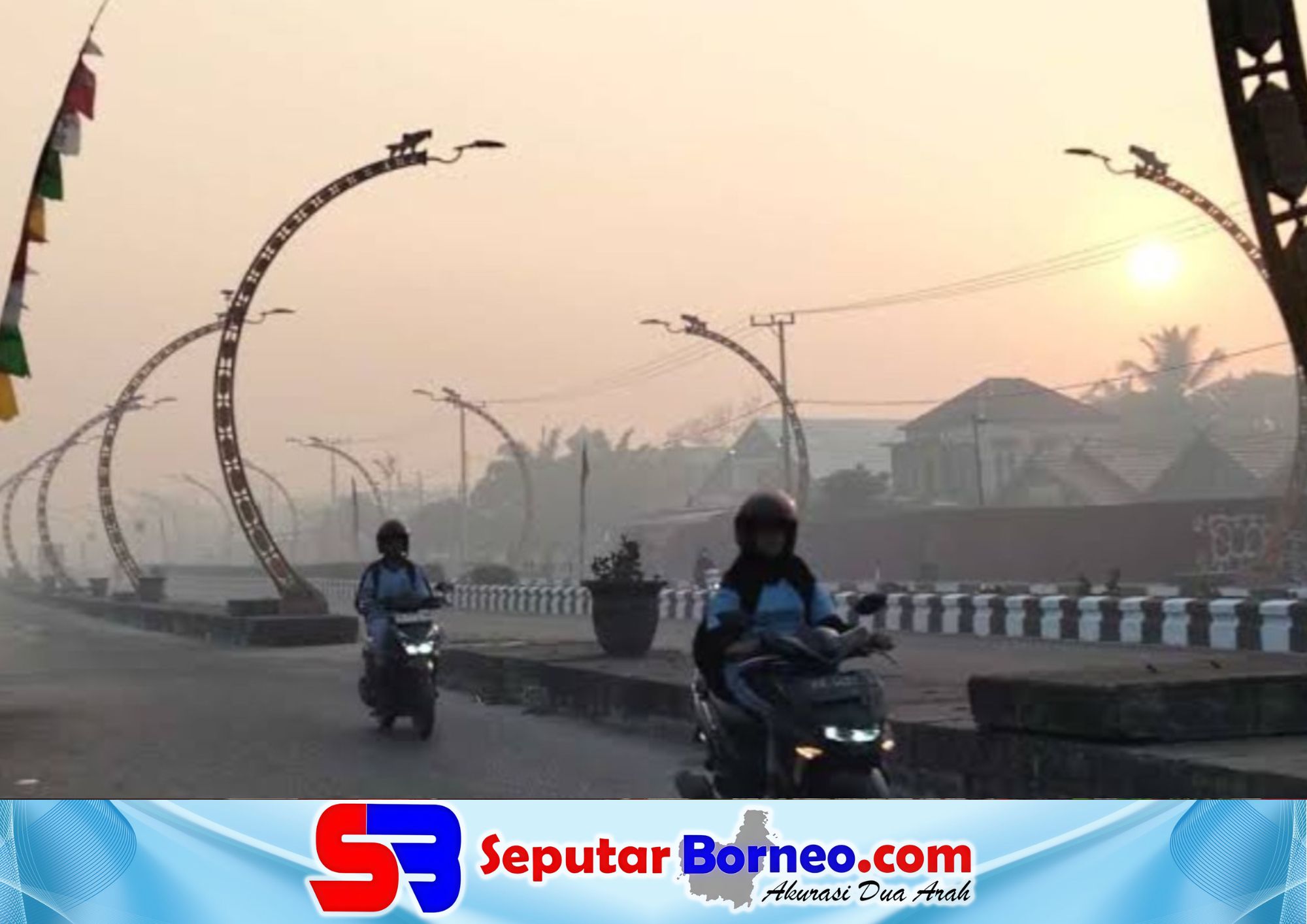 Kabut Asap Selimuti Sampit, Pengendara Diminta Ekstra Waspada