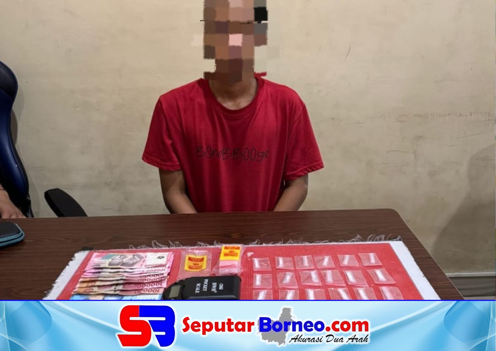 Polisi Gerebek Rumah di Pahandut, 32 Paket Diduga Sabu Diamankan