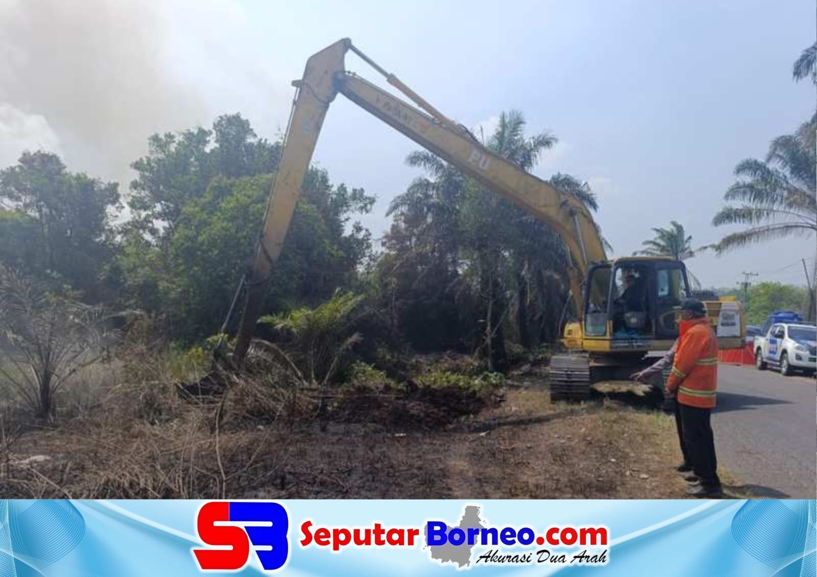 Karhutla Makin Rawan, Pemkab Kotim Kerahkan Ekskavator Buat Sekat Bakar