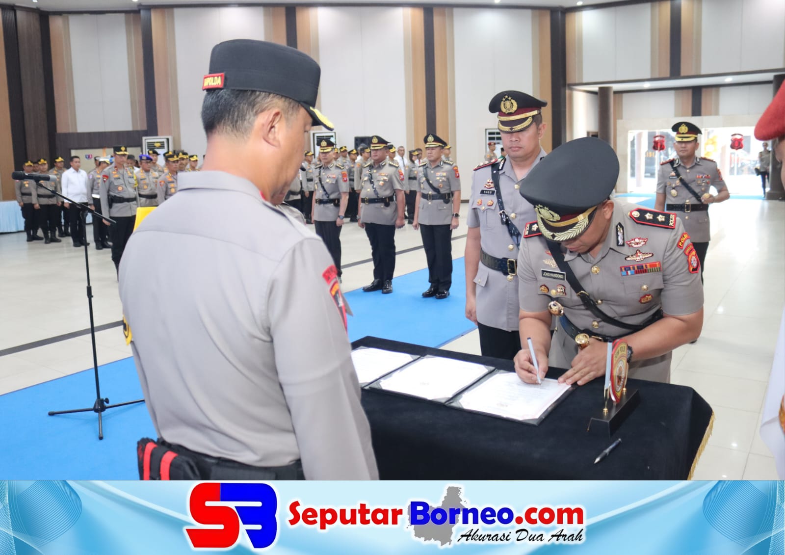 Kapolda Kalteng Pimpin Sertijab Irwasda, Karo SDM dan Dua Kapolres