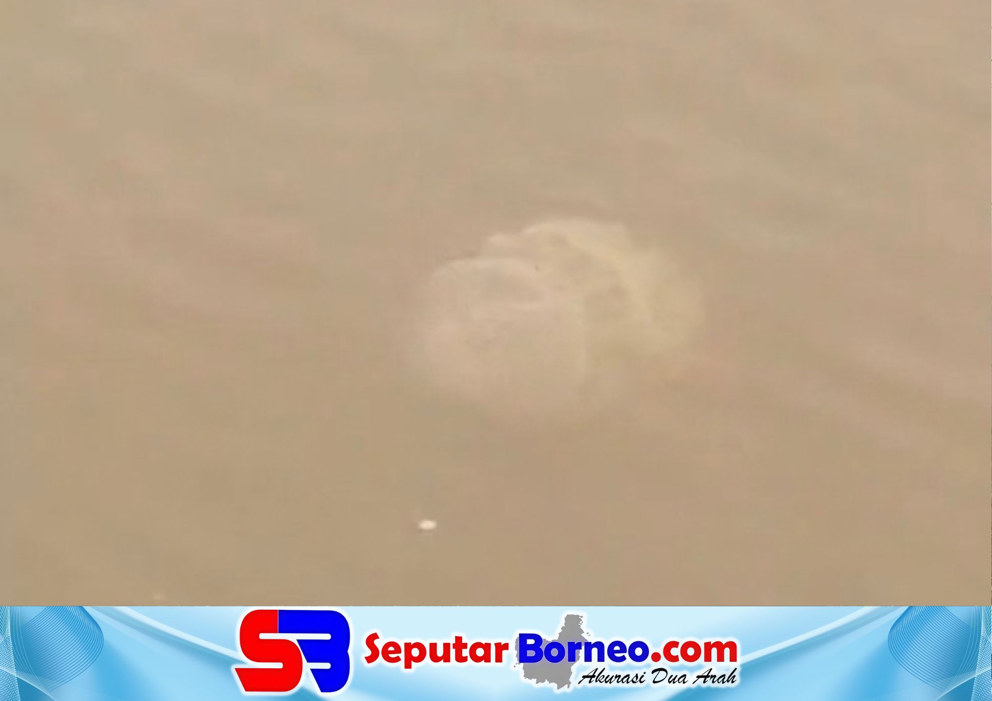 Penampakan ubur-ubur yang berhasil di videokan warga Kabupaten Kapuas di perairan Sungai Kapuas, pada Minggu (27/9/2026) siang. FOTO: SCREENSHOT/SB
