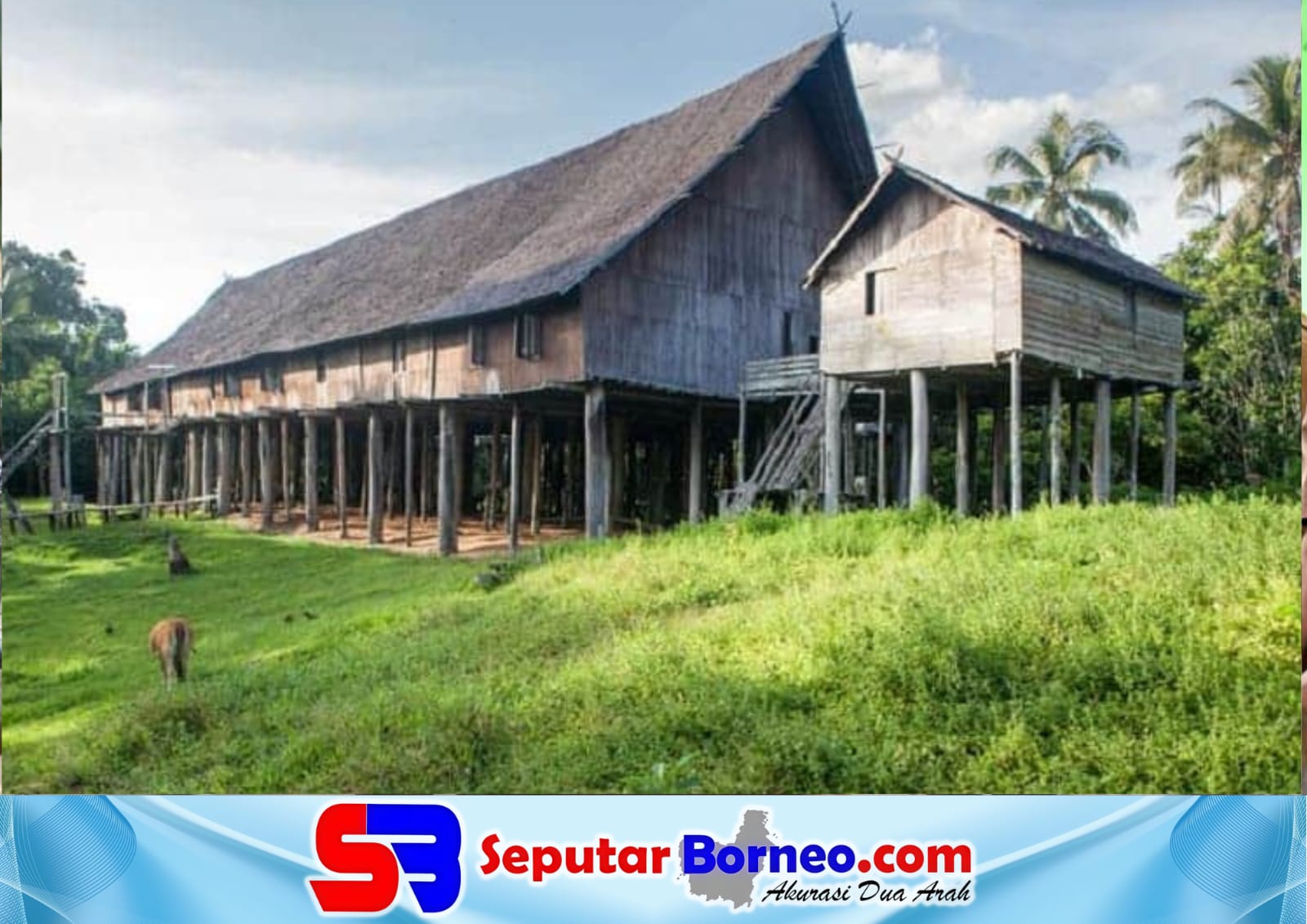 Rumah Betang di taman miniatur Kotim. (FOTO:INTERNET)