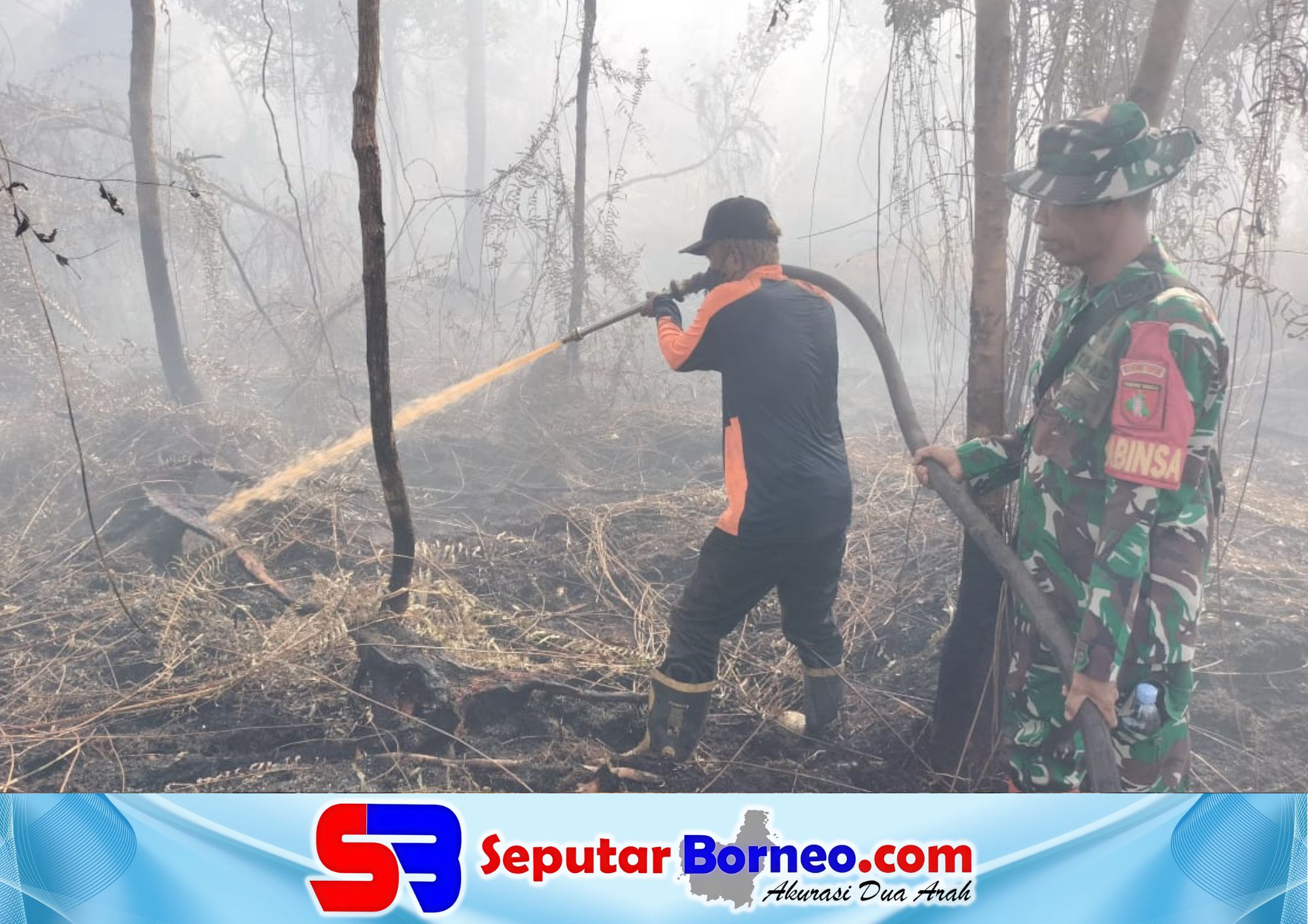 Gerak Cepat TNI Gagalkan Karhutla Meluas di Petuk Katimpun