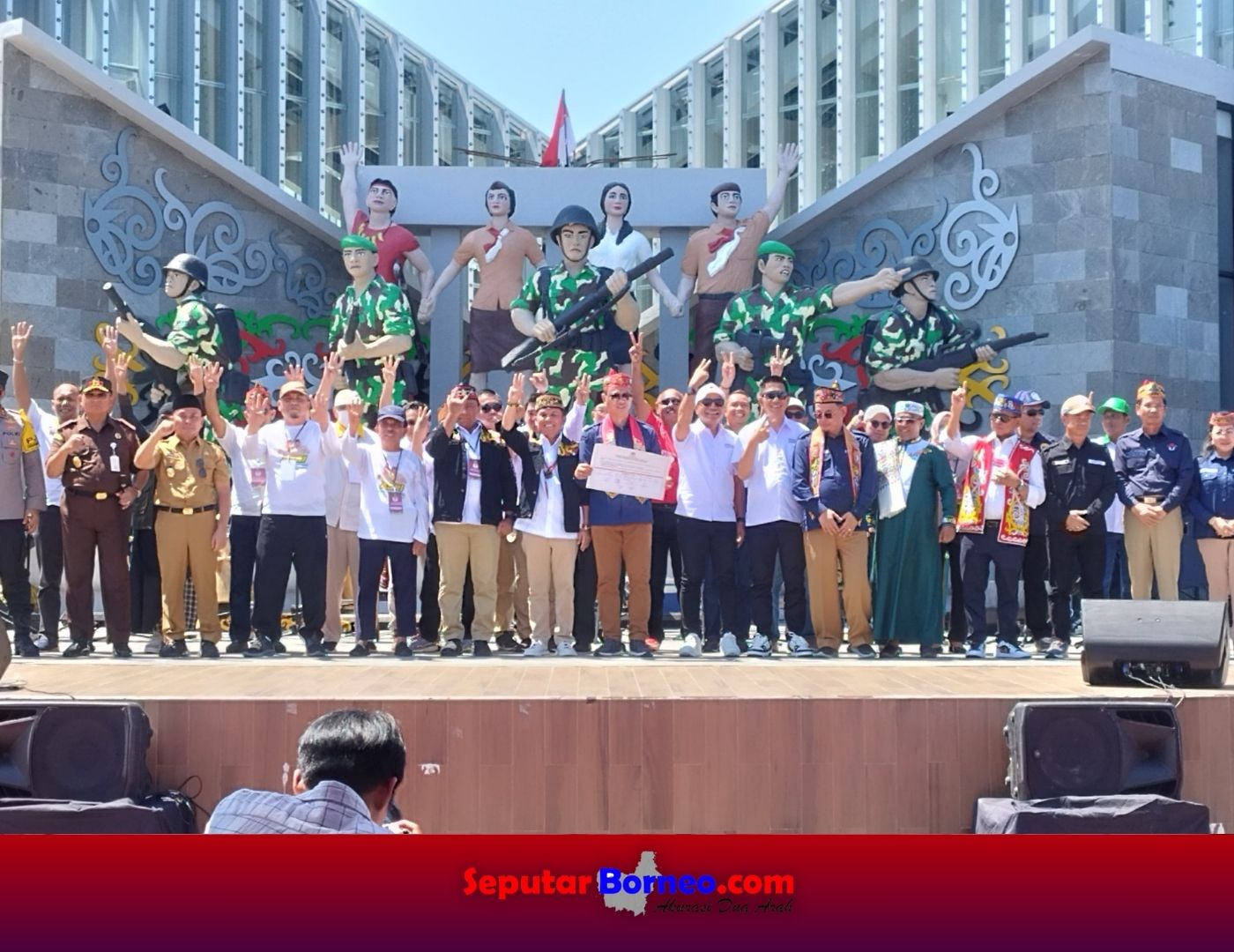 KPU Kalteng Gelar Deklarasi Damai di Bundaran Besar