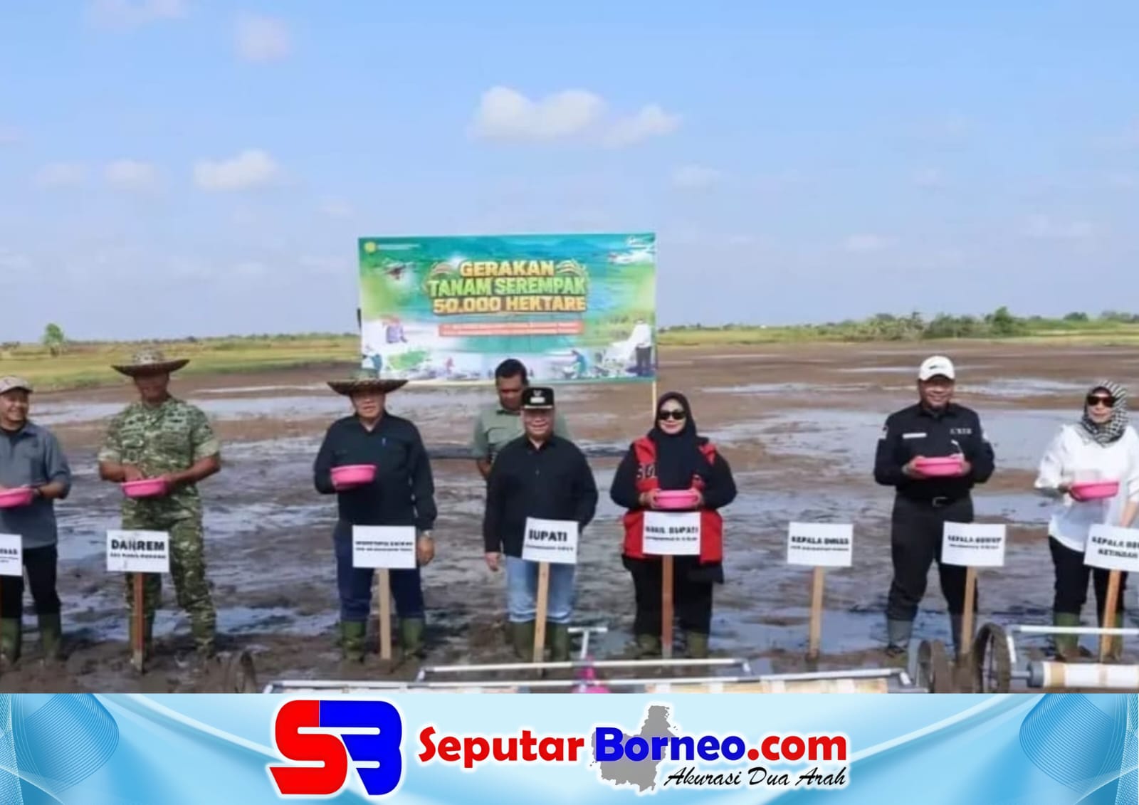 Kotim Ikut Gerakan Tanam Padi Serentak, Perkuat Ketahanan Pangan Nasional