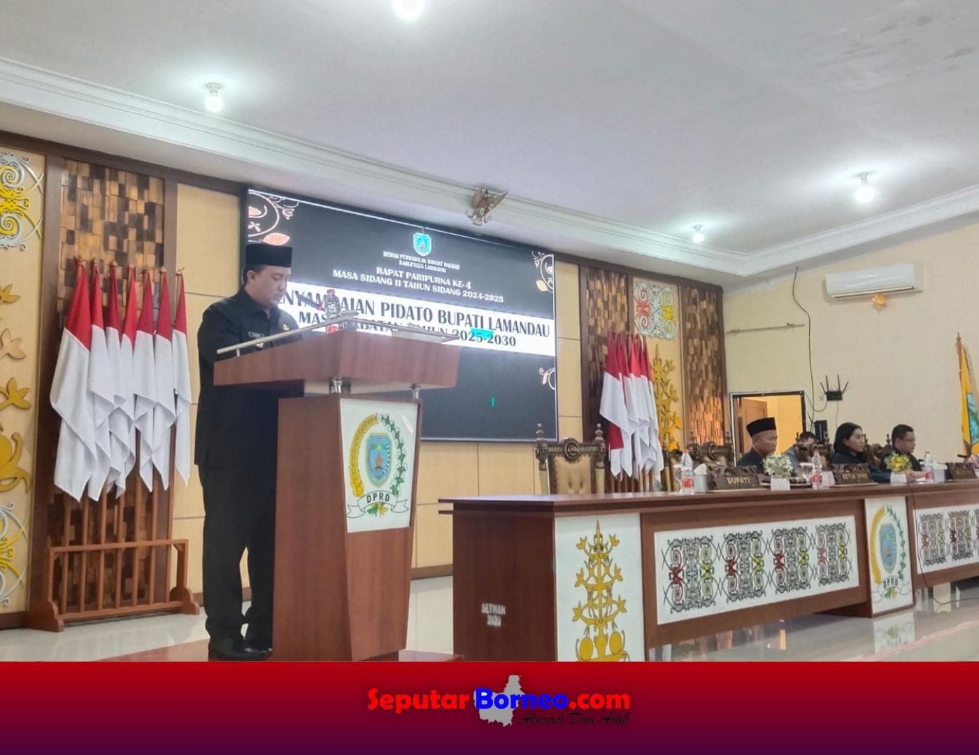 Bupati Lamandau Sampaikan Pidato Perdana Rapat Paripurna DPRD 2025