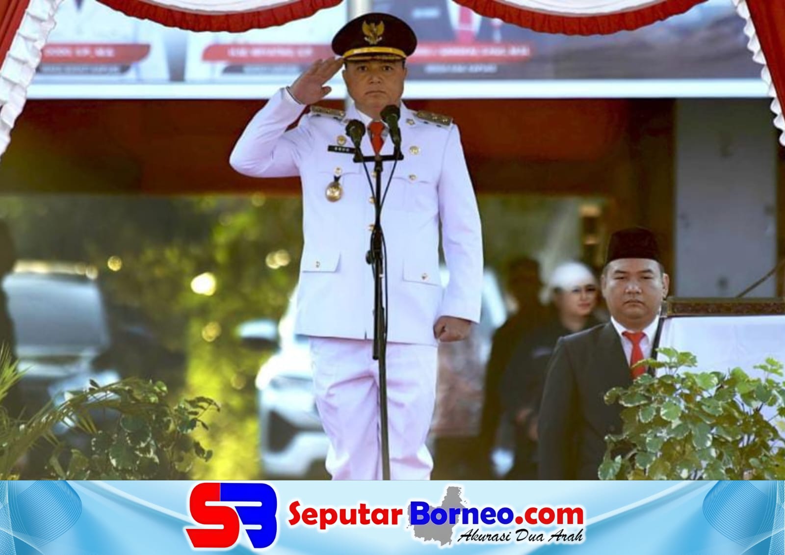 Upacara Penurunan Bendera HUT Ke-81 RI Berlangsung Khidmat