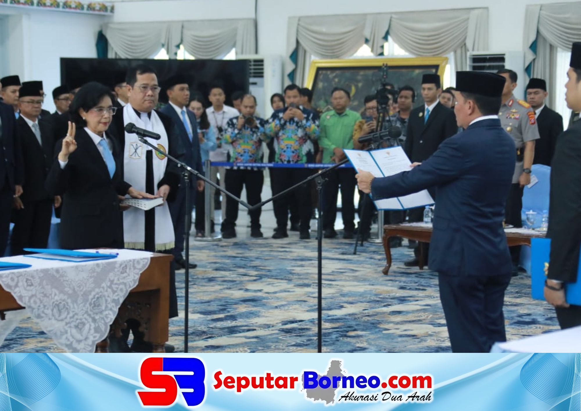 Gubernur Agustiar Lantik Linae Victoria Aden Jadi Sekda Definitif Kalteng