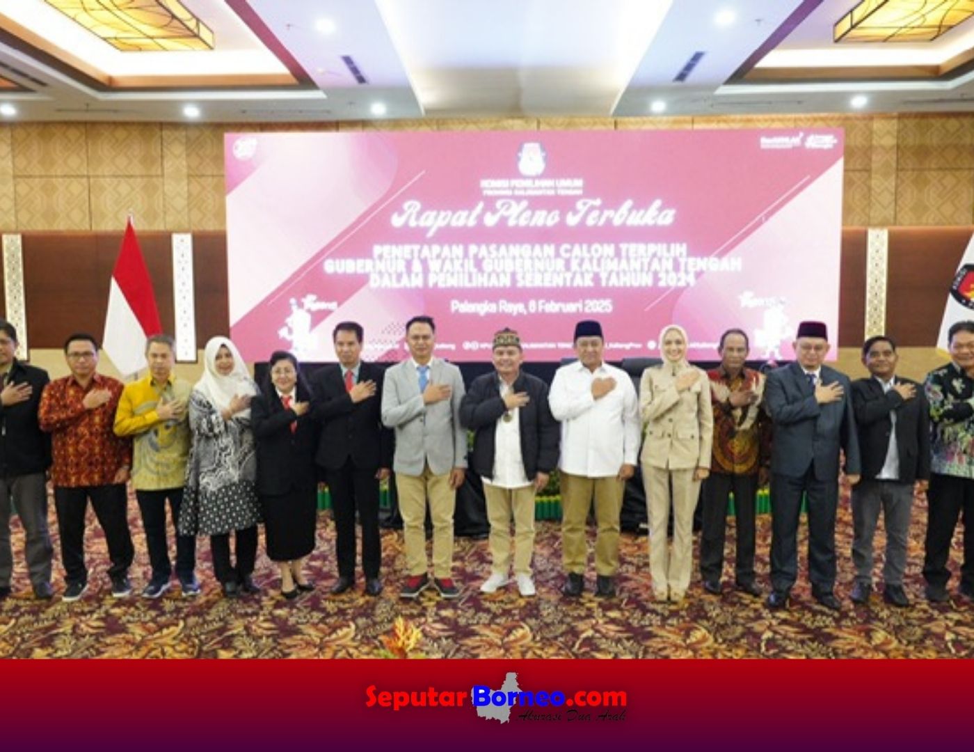 KPU Kalteng Tetapkan Agustiar-Edy Gubernur dan Wagub Terpilih