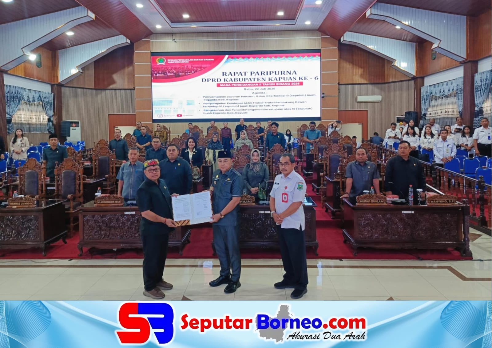 DPRD Kapuas Setujui Sembilan Raperda, Satu Raperda Ditunda