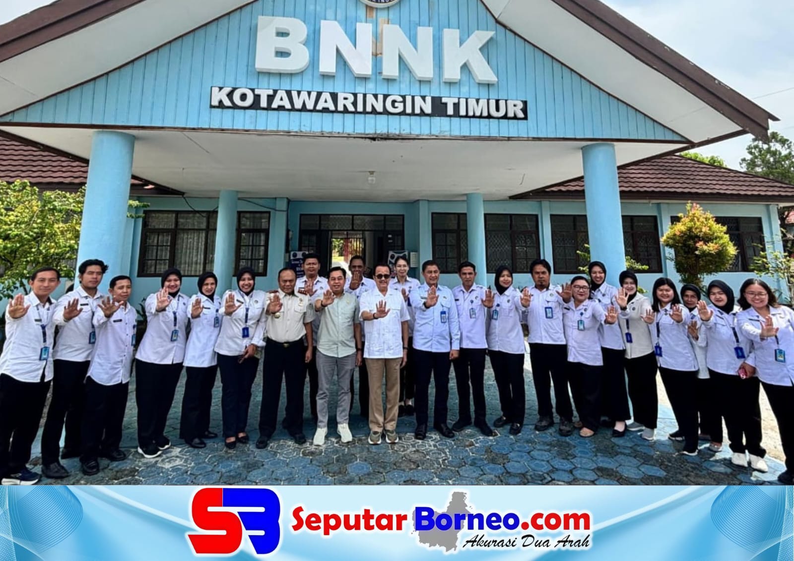 Anggota DPD RI Daerah Pemilihan Kalteng, Agustin Teras Narang saat melakukan kunjungan reses ke BNNK Kotim. (FOTO:SEPUTAR BORNEO)