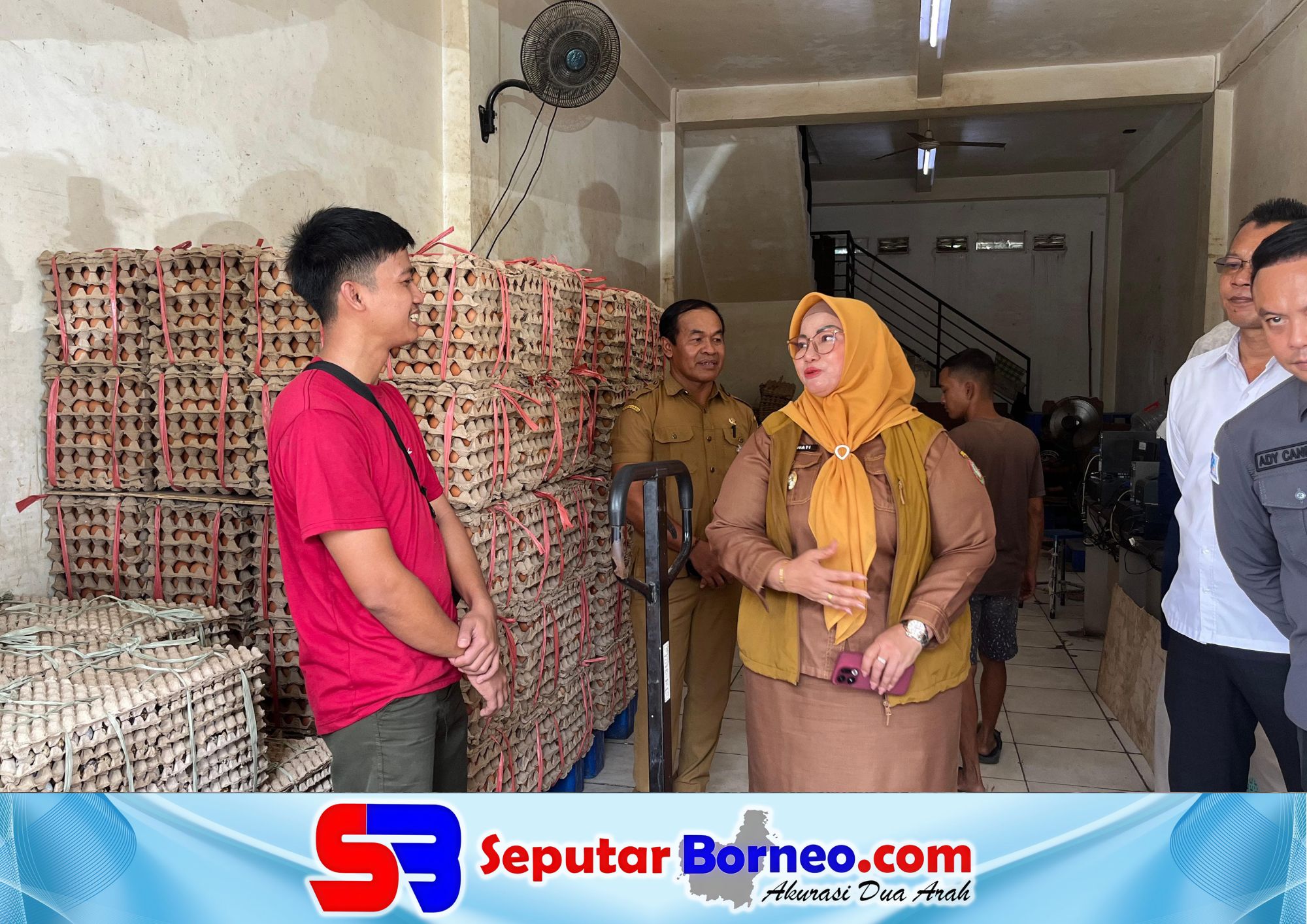 Wabup Kotim Tinjau Distributor Telur