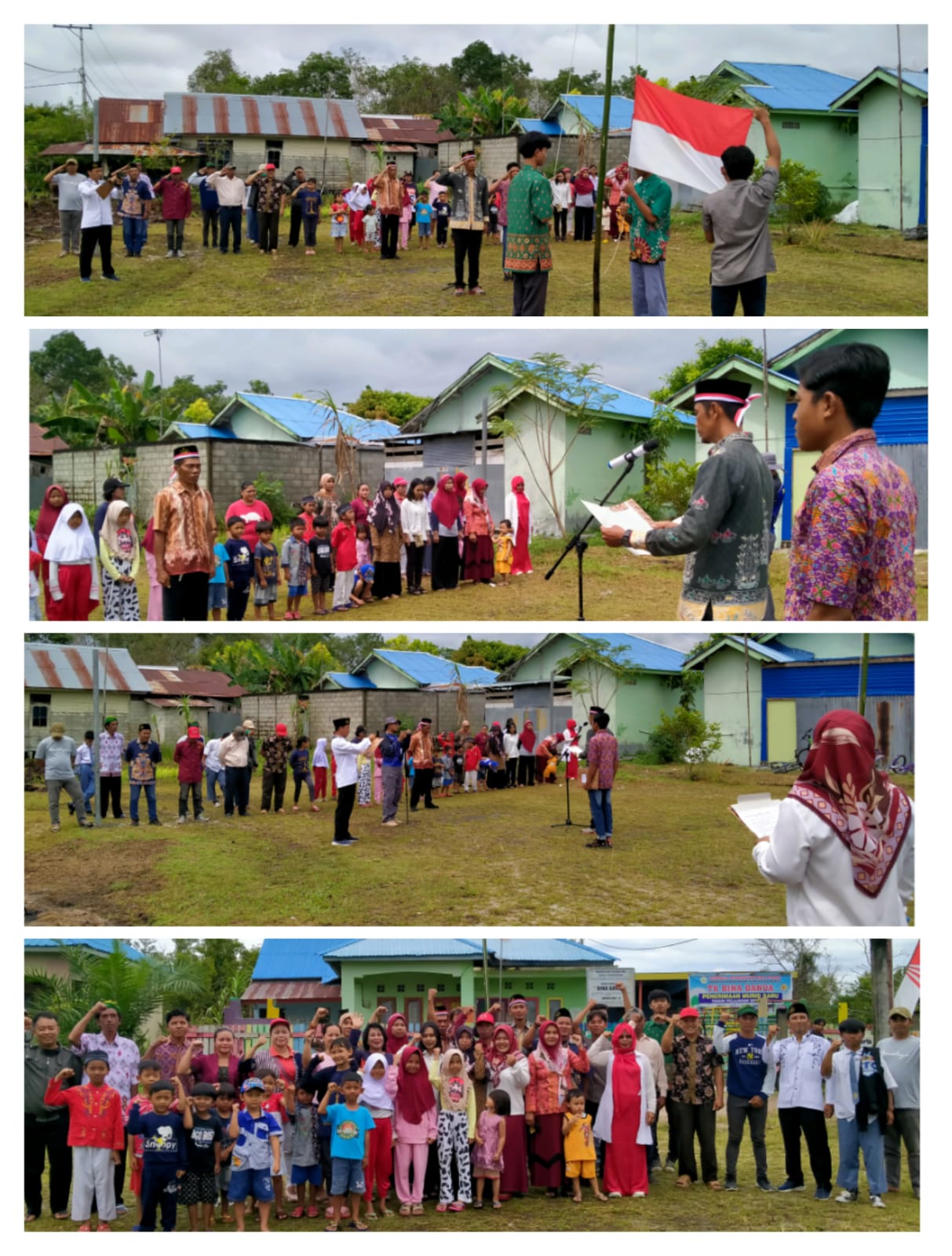 Peringati Hari Kemerdekaan, Warga RT 9 Petuk Katimpun Gelar Apel 17 Agustus