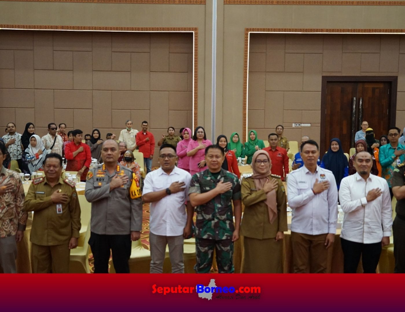 Kasi Intel Kasrem Hadiri Sosialisasi Tahapan Pencalonan Pilkada dari KPU Kalteng