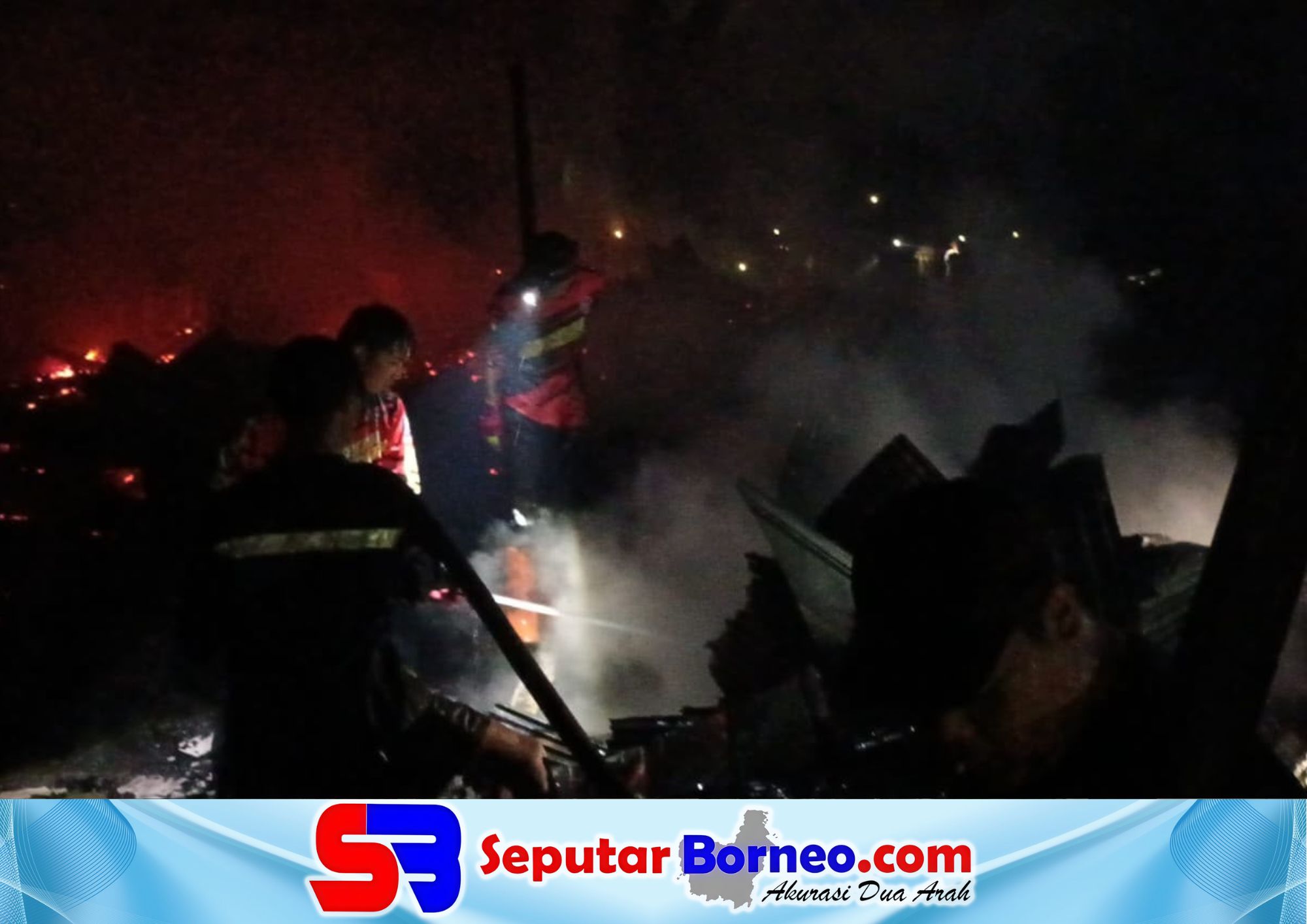 Kebakaran Hebat di Kawasan Pasar Besar Diduga Dipicu Bakar Rumah Sendiri