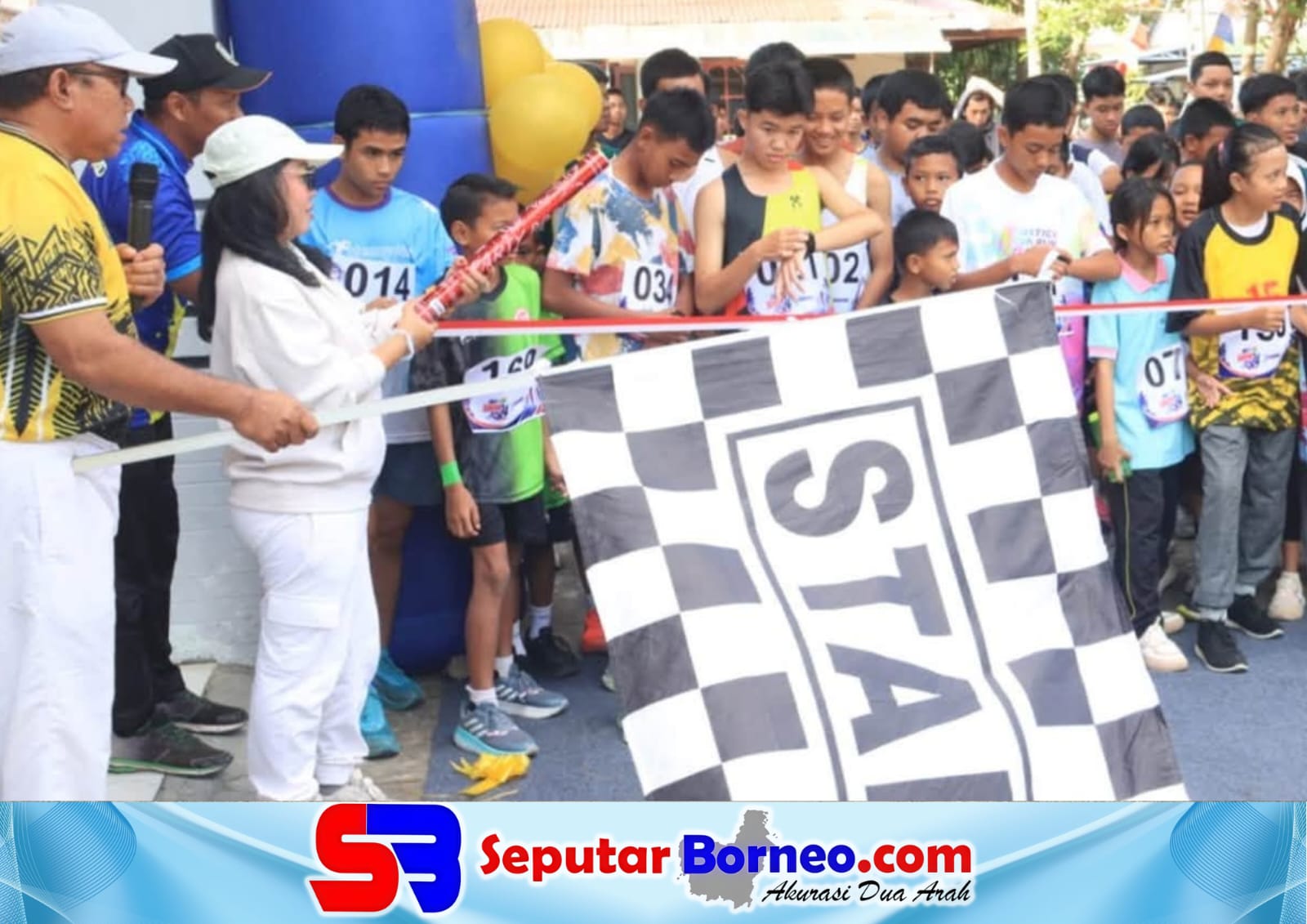 Ratusan Pelajar Adu Cepat di Lomba Lari 5K Hari Jadi Seruyan