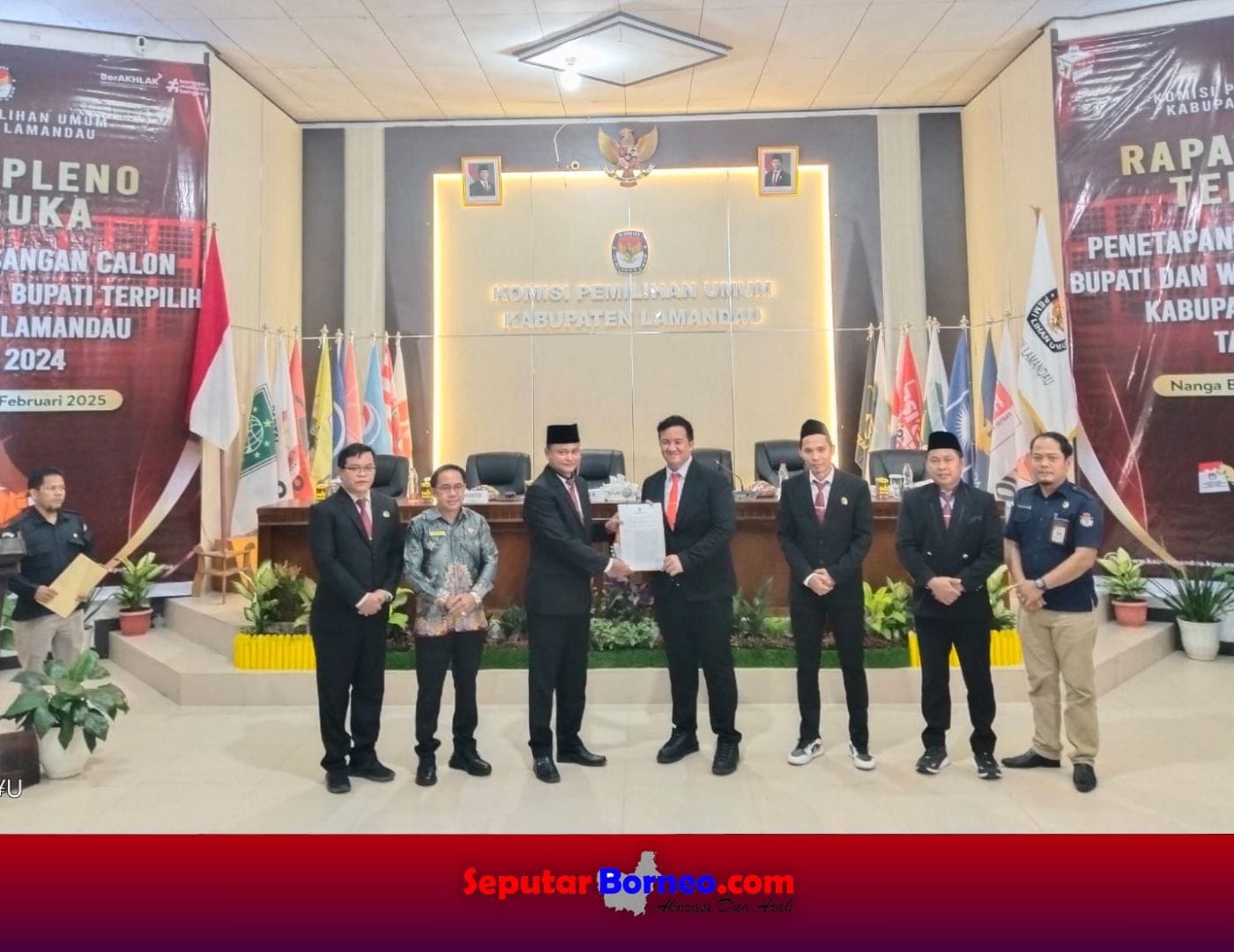 KPU Lamandau Rapat Pleno Terbuka Penetapan Calon Bupati dan Wakil Bupati Terpilih Pilkada 2024