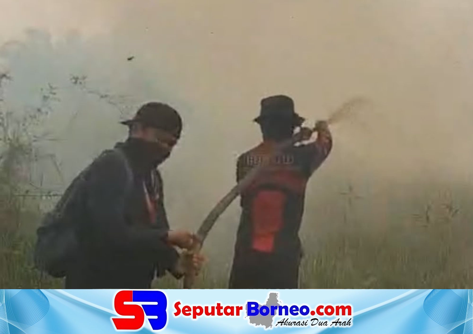 Karhutla di Bukit Tunggul Belum Tuntas, Bara Api Digambut Masih Berasap
