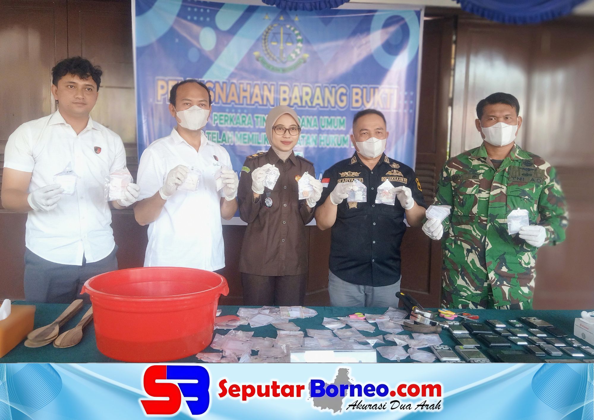 Kejari Kotim Musnahkan 316.79 Gram Sabu