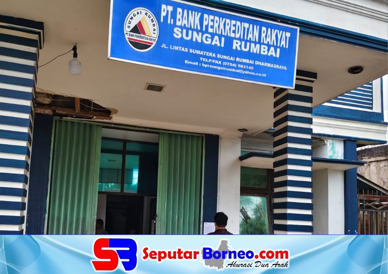 Tampak dari depan PT Bank Perekonomian Rakyat Sungai Rumbai. (FOTO:ISTIMEWA)