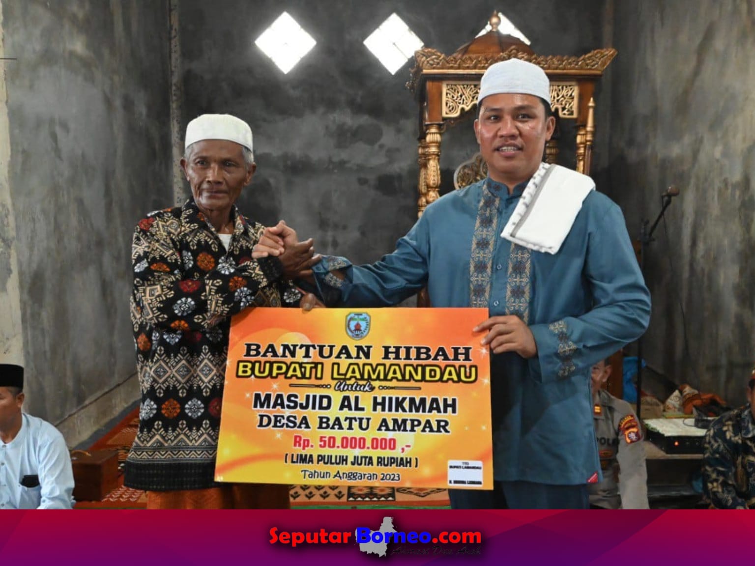 Safari Ramadhan 1444 H, Pemkab Lamandau Berikan Dana Hibah ke Sejumlah Masjid