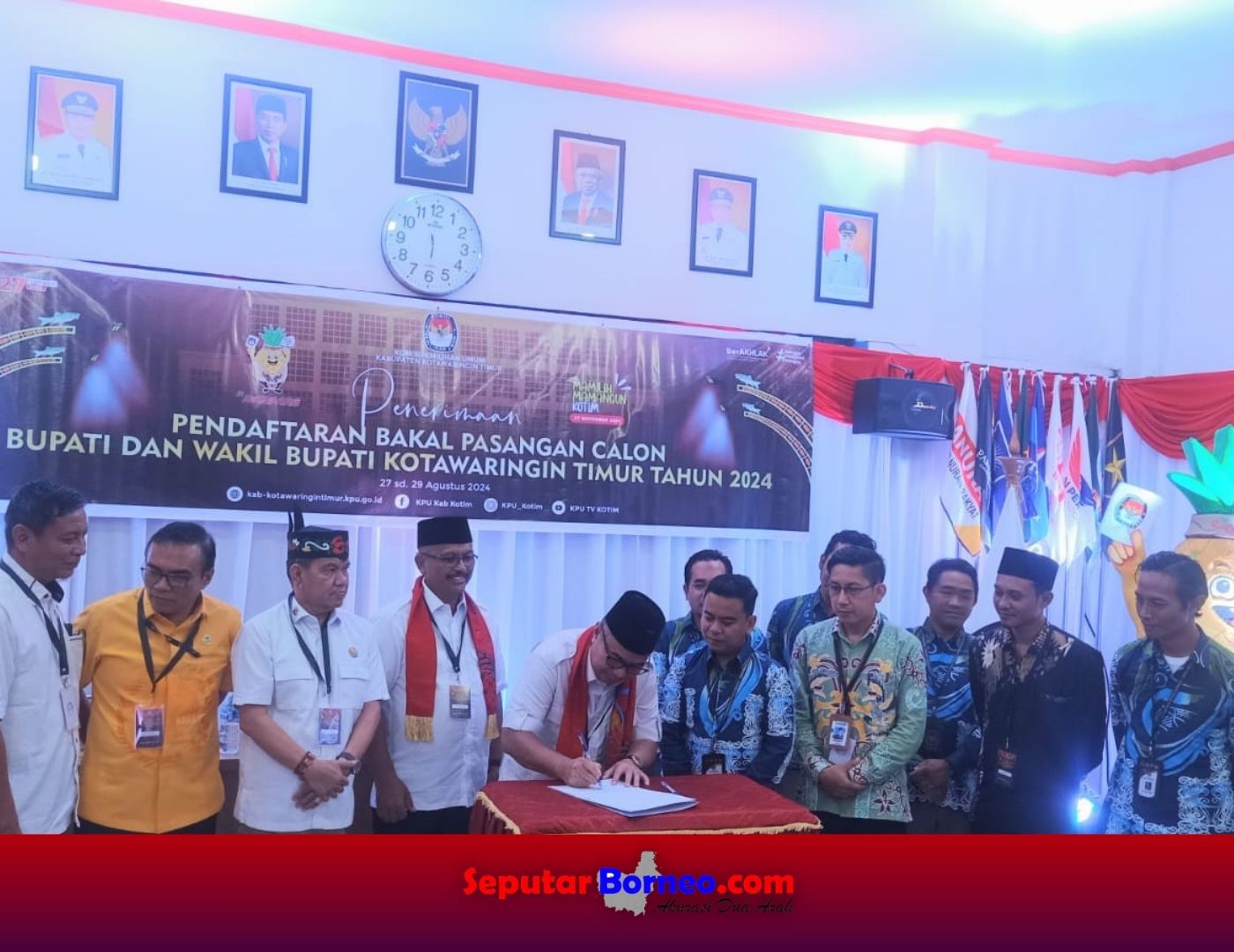 Berkas Pasangan Sanidin dan Siyono Diterima KPU Kotim