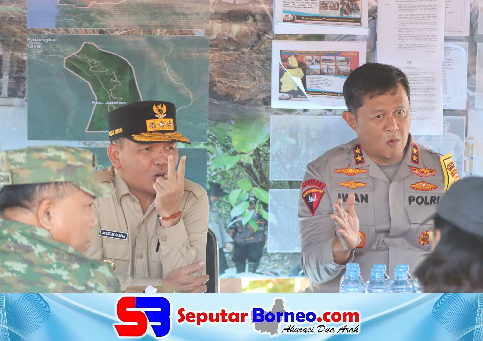 Kapolda dan Gubernur Kalteng Tinjau Posko Karhutla di Tumbang Nusa