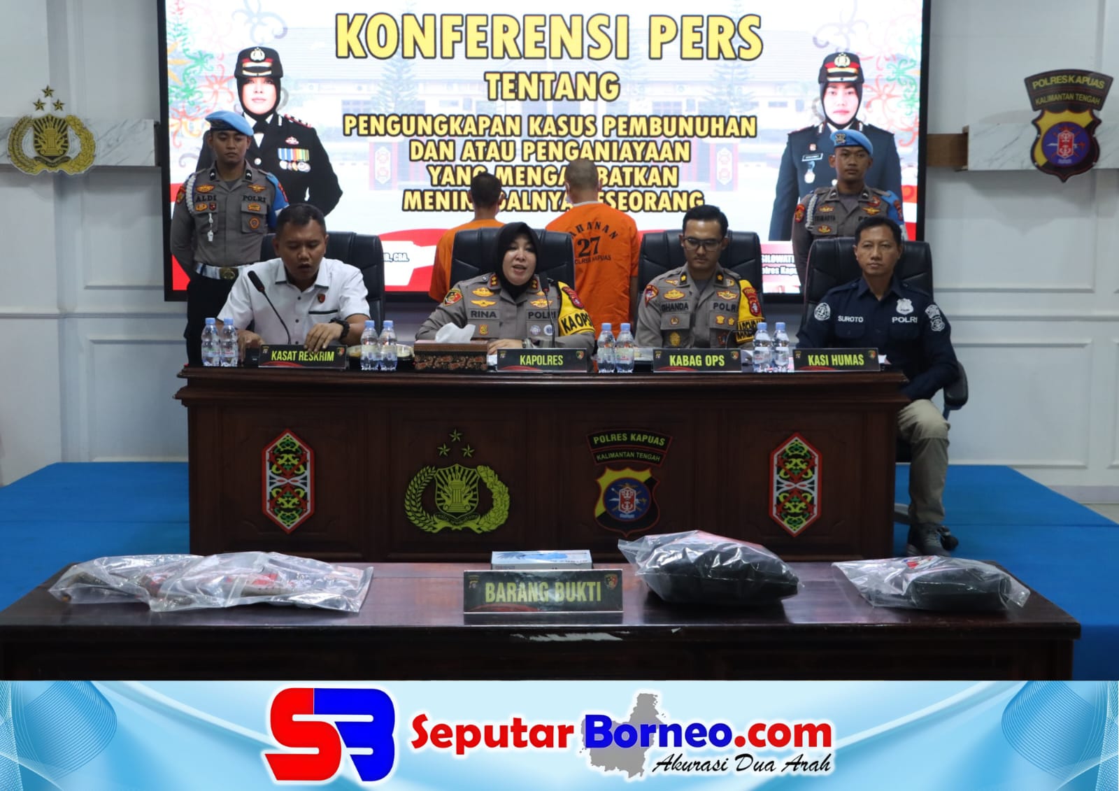 Polres Kapuas Ungkap Dua Kasus Pembunuhan
