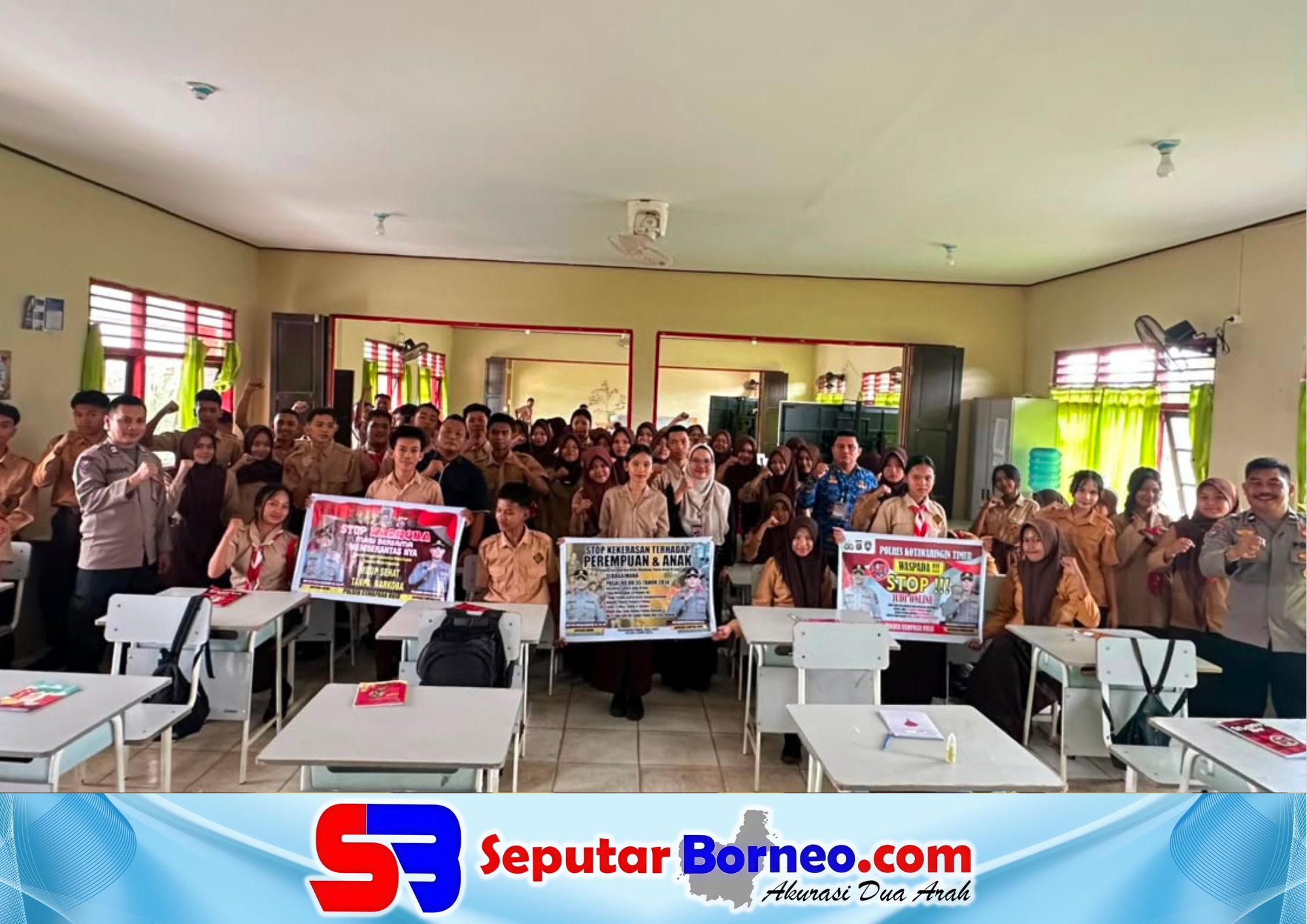 Polsek Cempaga Hulu Bekali 120 Siswa Baru Waspadai Bullying
