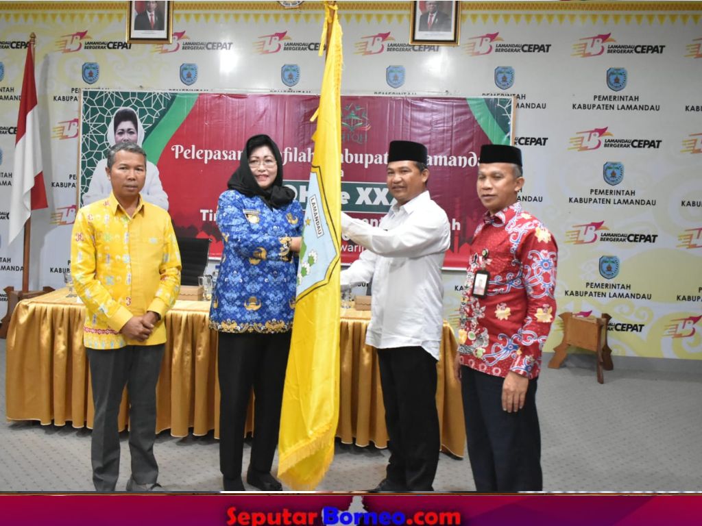Pj Bupati Lamandau Lepas 70 Peserta MTQ XXXI di Pangkalan Bun