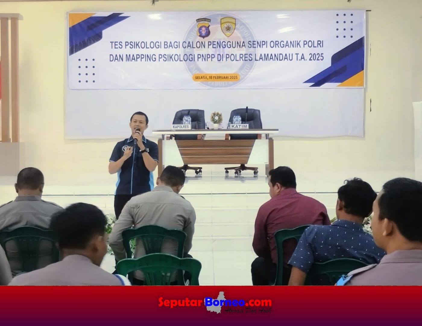 102 Personil Polres dan 11 personel Brimob Lamandau Ikuti Tes Psikologi