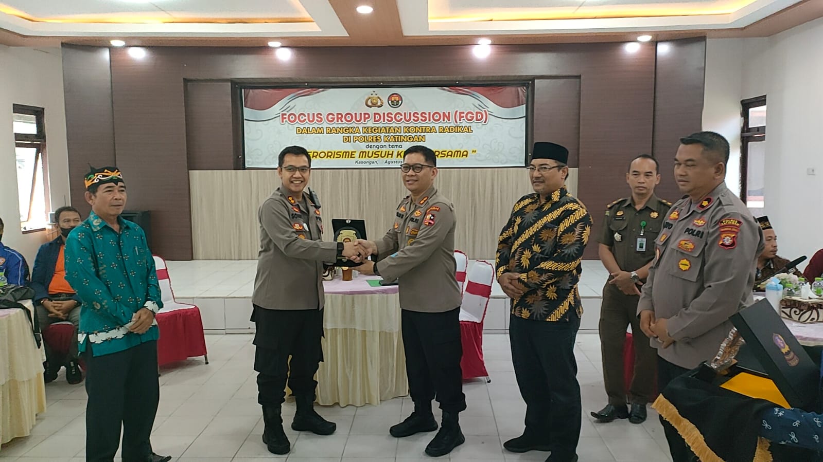 Kapolres Katingan Ikuti FGD Penyampaian Paham Radikalisme dan Terorisme