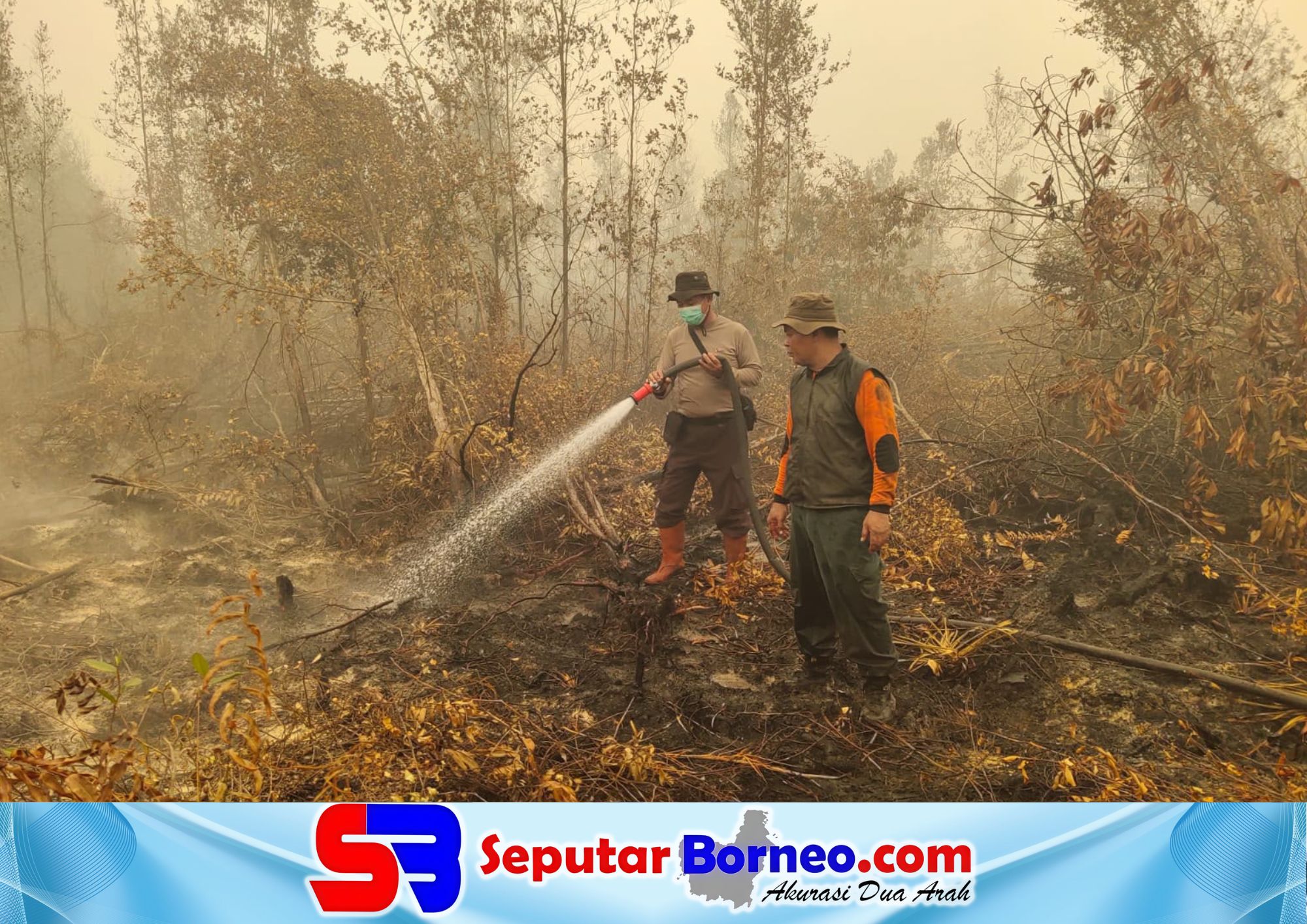 Pemadaman karhutla di wilayah Kota Palangka Raya, baru-baru ini. (FOTO: ISTIMEWA)