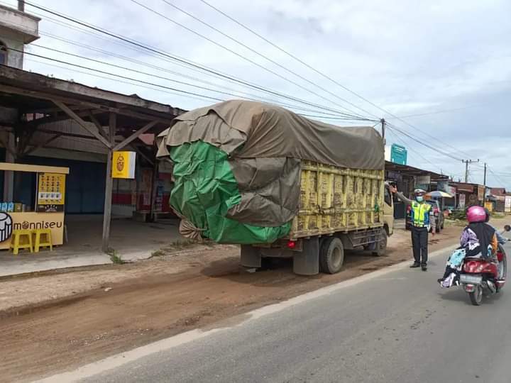 Satlantas Polres Katingan Tindak Tegas Truk Odol 