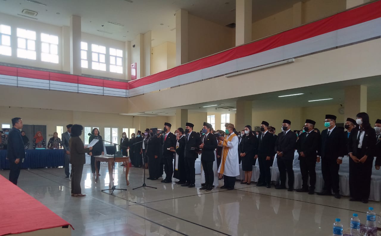 Sebanyak 121 Jabatan Fungsional Pemkab Pulang Pisau Dilantik