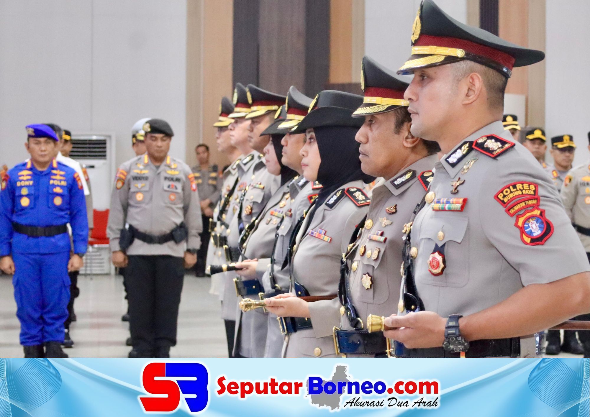 PJU Polda Kalteng dan Tiga Kapolres Resmi Berganti