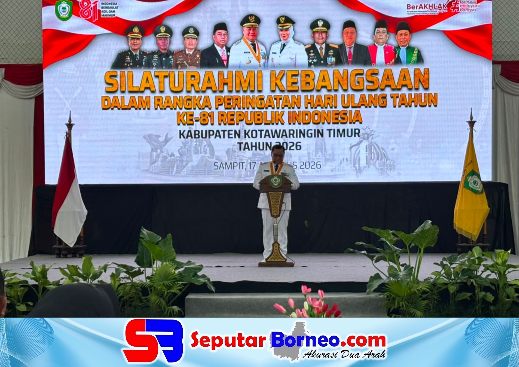 HUT ke-81 RI, Bupati Ajak Warga Jaga Persatuan dan Perkuat Gorong Royong