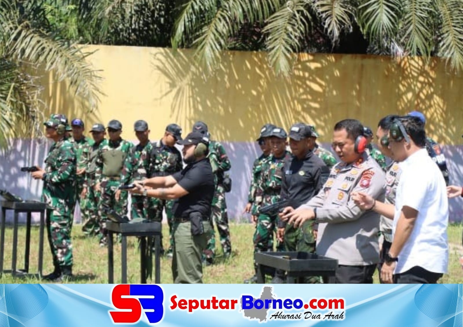 Kapolres Bartim Perkuat Soliditas TNI-Polri dan Pemda dengan Latihan Menembak