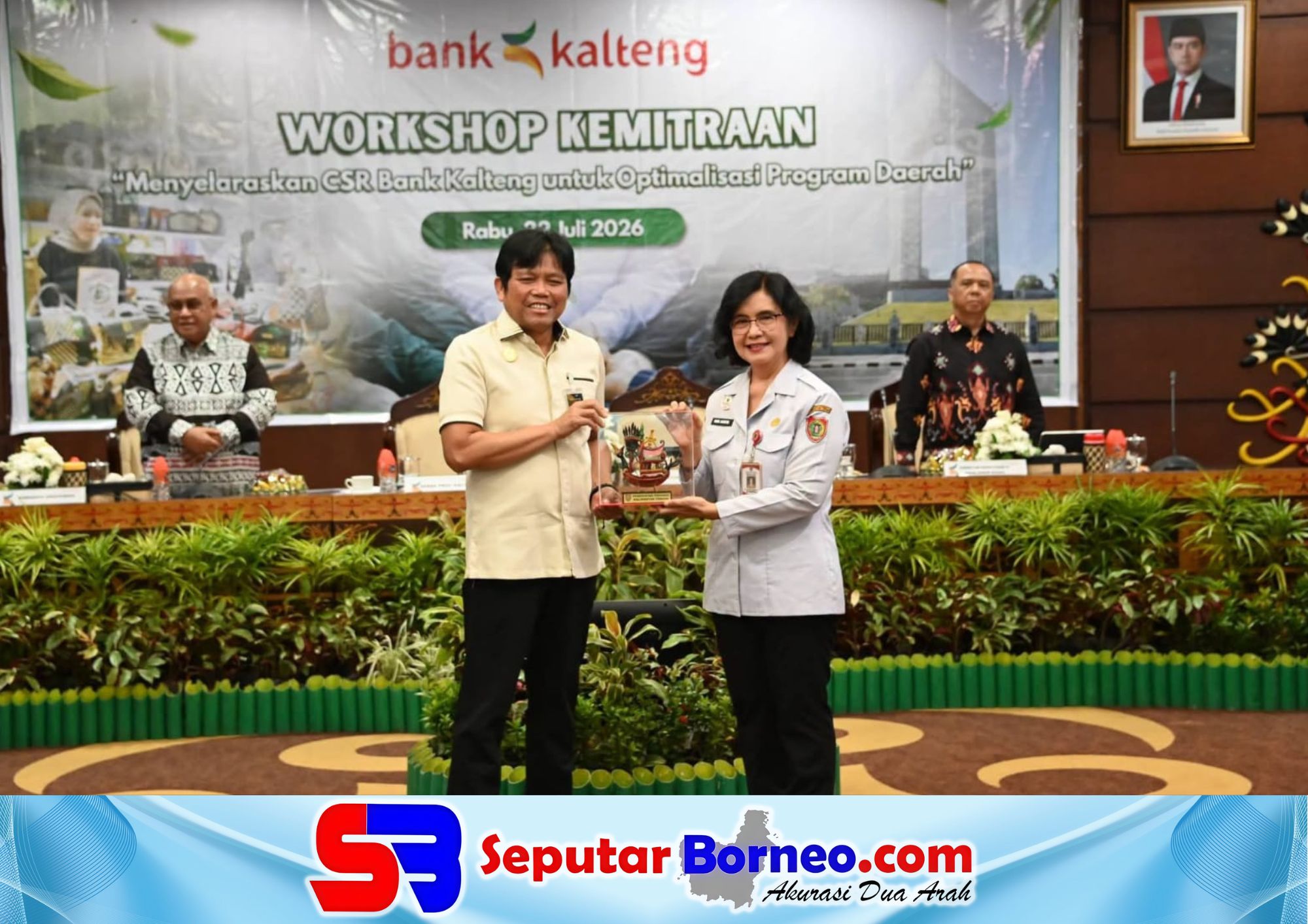 Sekda Kalteng, Linae Victoria Aden menghadiri pembahasan kemitraan CSR. (FOTO: ISTIMEWA)