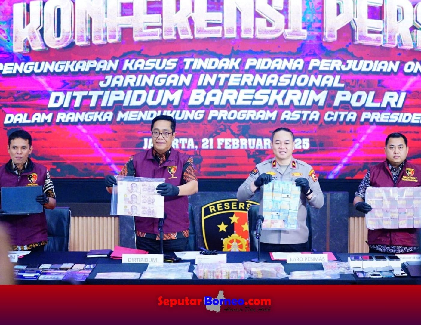 Polri Bongkar Jaringan Judil Online Internasional 1XBET