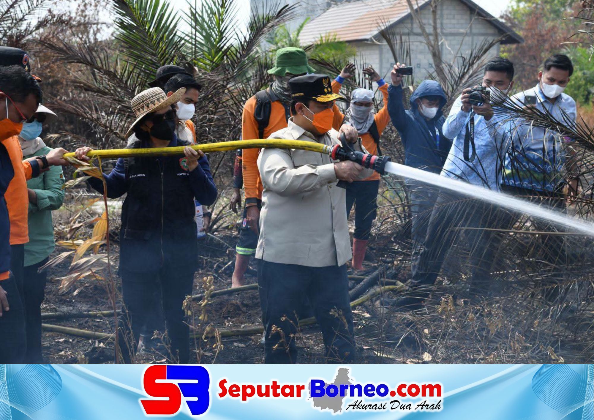 Wagub Kalteng Turun Padamkan Karhutla di Palangka Raya
