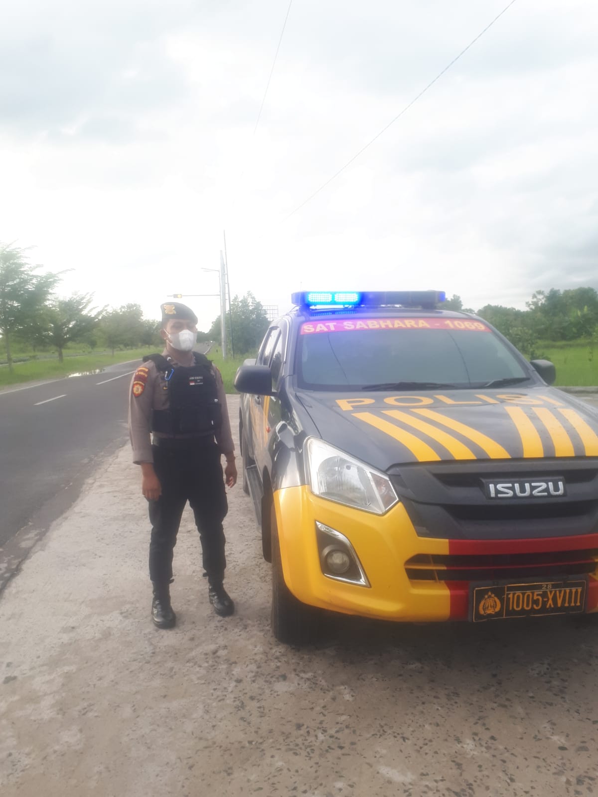 Cegah Balapan Liar, Personel Samapta Polresta Palangka Raya Patroli Kawasan Jalan Soekarno