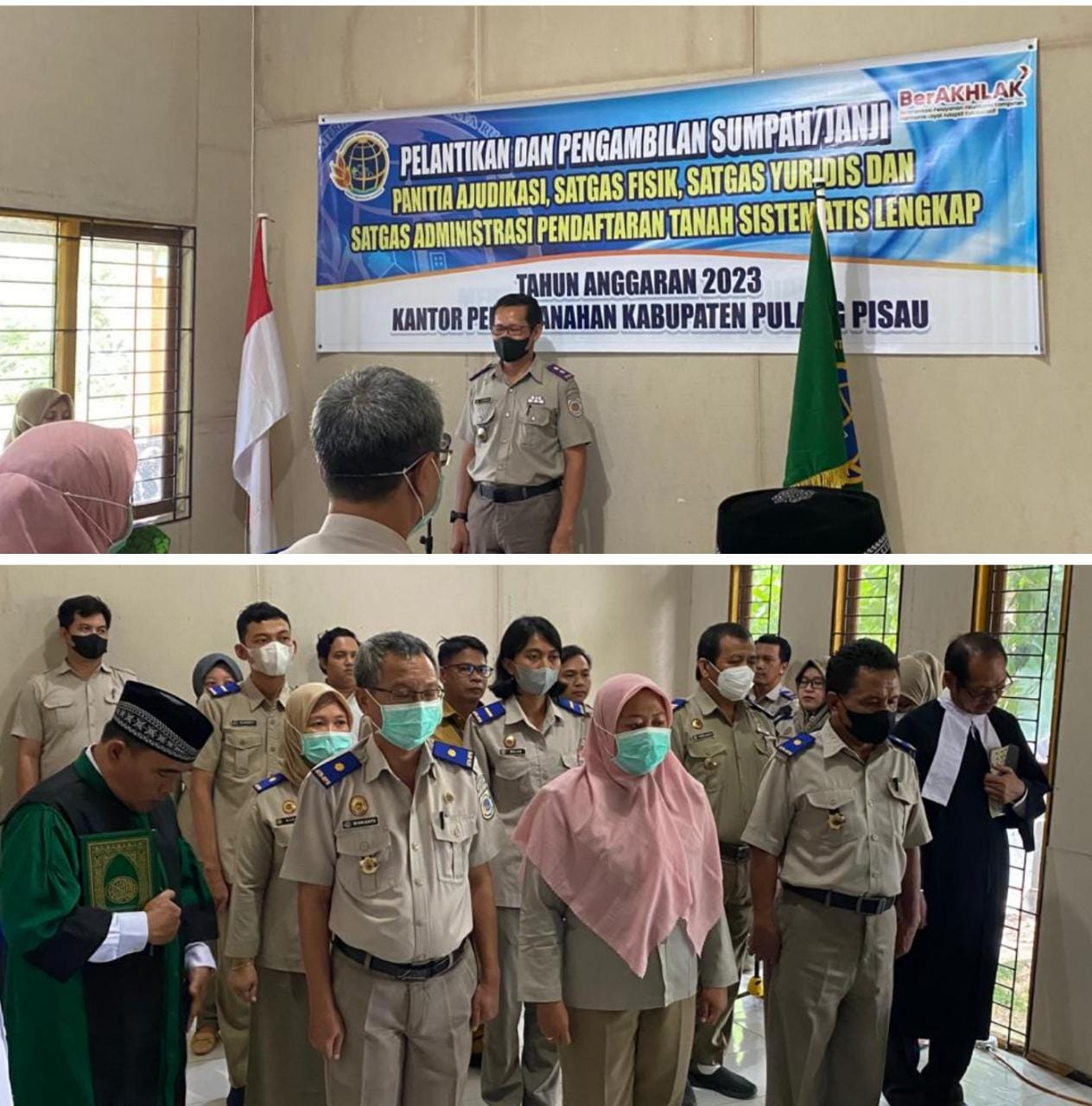 Kantor ATR BPN Pulang Pisau Melantik Panitia Ajudikasi