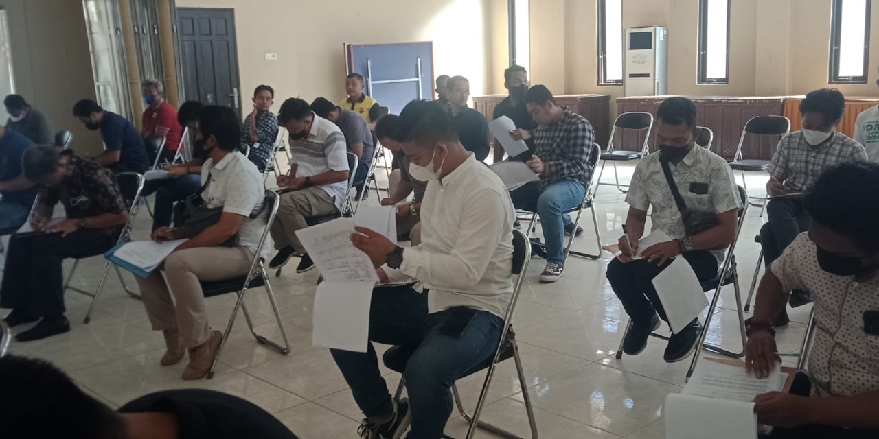 Anggota Polresta Ikuti Tes Psikologi Calon Pemegang Senpi